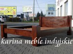 kolonialne łóżko LD-312 brown