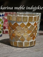 indyjski świecznik mozaika