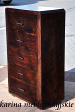 meble kolonialne - komoda z szufladami - LD-443 dark brown