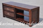 kolonialna szafka rtv LD-2109 walnut / wenge Z UCHWYTAMI LUB BEZ UCHWYTÓW