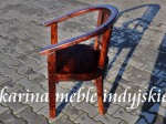 kolonialny fotel LD-08 dark brown