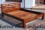 kolonialne łóżko 180 cm LD-476 brown