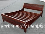 kolonialne łóżko 160 cm. LD-25 brown