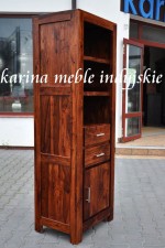 meble kolonialne -  biblioteczka - LD-2115 brown / ciemno miodowy