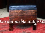 tapicerowana ławka ze schowkiem LD-2155 walnut