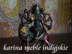wojownicza bogini Durga - indyjska figurka mosiądz