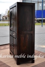 kolonialna witryna biblioteczka LD-2103 walnut / wenge