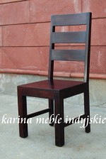 kolonialne krzesło LD-124 new dark brown