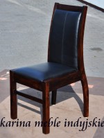 wygodne tapicerowane krzesło skóra naturalna LD-2154 walnut