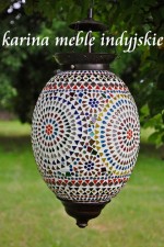 indyjska lampa mozaika