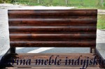 meble kolonialne - łóżko 140 cm LD-491 dark brown