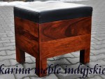 tapicerowana ławka ze schowkiem LD-2155 brown