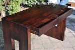 kolonialna konsola biurko LD-143 darkbrown