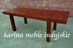 meble kolonialne -  stół rozkładany - LD-129 brown