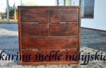 meble kolonialne - komoda LD-465 dark brown