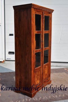 meble kolonialne - kolonialna witryna LD-27016 brown