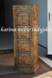 meble indyjskie - komoda -  słupek ręcznie malowana - LD-5162