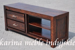 kolonialna szafka rtv LD-2109 walnut / wenge Z UCHWYTAMI LUB BEZ UCHWYTÓW