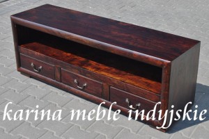 kolonialna szafka tv LD-1018_60 dark brown