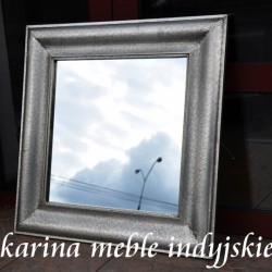 lustro w srebrnej ramie KI-75