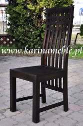 WYGODNE KRZESŁO Z KRATKĄ palisander LD-132 darkbrown